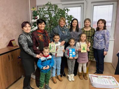 Награждаване "Коледна картичка" 20.12.2021 г. - ДГ Св. Св. Кирил и Методий - Главиница