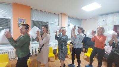Тренинг "Влиянието на музиката върху развитието и социалните умения на децата" - ДГ Св. Св. Кирил и Методий - Главиница